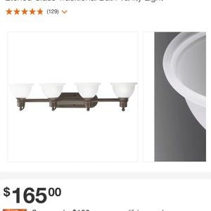 Madison Collection 4Light Antique Traditional Bath Vanity Light